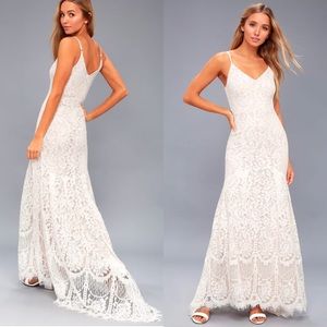 Flynn White Maxi Dress